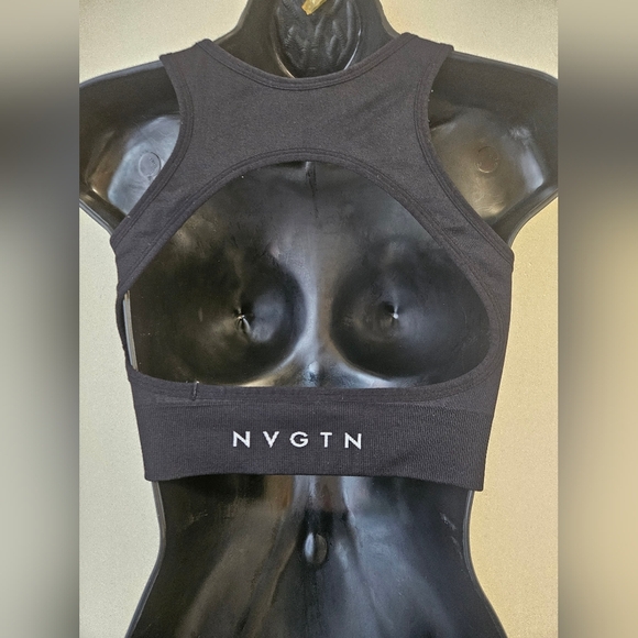 NVGTN- Women's Size M Black  Sport Bra. - Picture 2 of 3